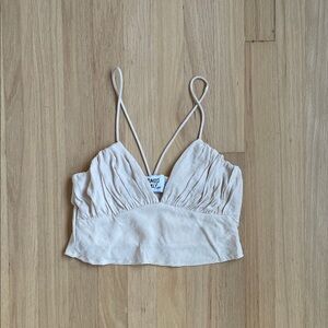 Princess Polly satin cropped tank